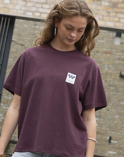 Elsk - Blaafugl Womens Interlock T-shirt - Aged Maroon